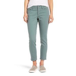 NYDJ Jeans Alina Frayed Stretch Twill Ankle Sz 18